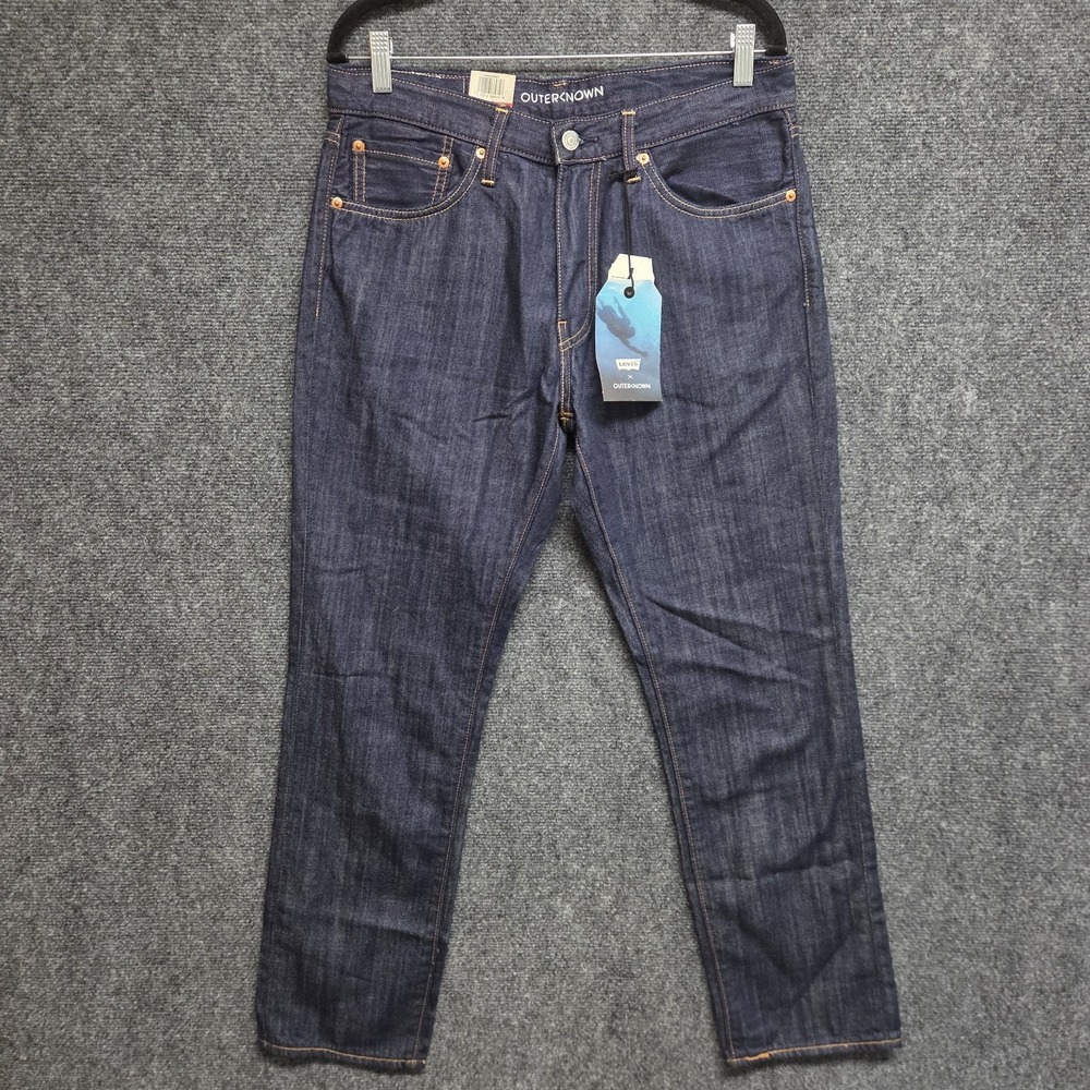 Levi's X Outerknown 511 Jeans Mens 33x30 Slim Fit Dark Wash Denim Preppy Casual